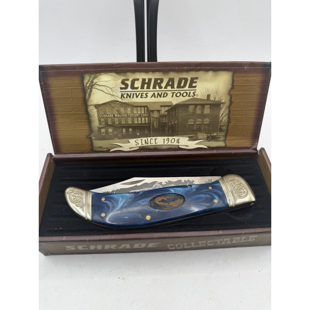 Schrade  CUTLERY SCLG HAND MADE BIG BASS‎ KNIFE 2007 LIMITED ISSUE Never Used - Picture 2 of 8